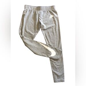 Nike grey or black leggings in girls size med NWOT